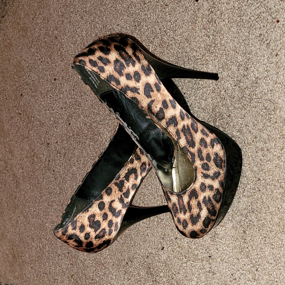 Cheetah print heels